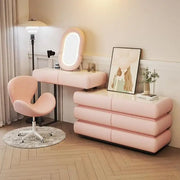 Multifunctional Makeup Vanity Dressing Table with Drawers and Chair 120 CM-GCC Home Center
